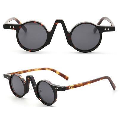 #ad Vintage Round Women Sunglasses Polarized Men Sun Glasses UV400 Fashionable Clear