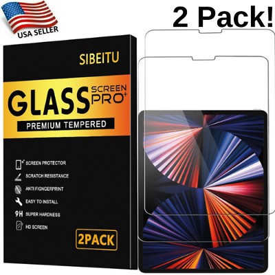 #ad For iPad Pro 12.9quot; 6th 5th 4th 3rd Generation Tempered Glass HD Screen Protector
