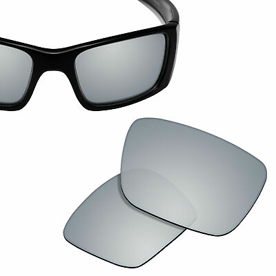 #ad Polarized Replacement Lenses for OAKLEY Fuel Cell Sunglasses Silver Titanium
