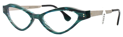 #ad RAPP Shoko Green Womens Cat Eye Full Rim Eyeglasses 52 18 130 B:30 B