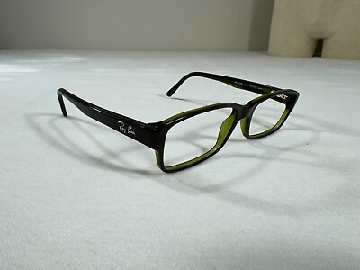 #ad Ray Ban Eyeglasses Frames RB5169 2383 Black Green Rectangular 54 16 140 $23.65