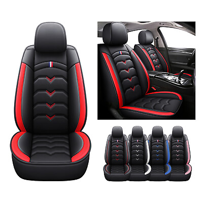 #ad Fit For Honda Civic Car Seat Covers PU Leather Car Front Seat Covers Protectors