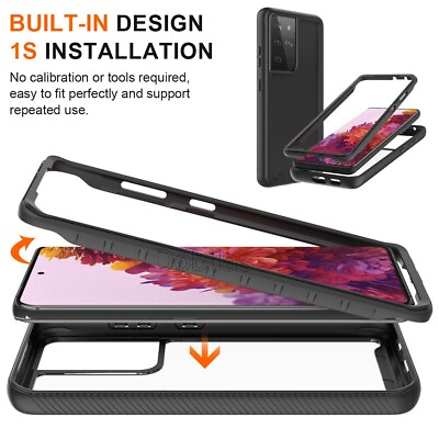 #ad Case For Samsung Galaxy A12 A42 M12 S21 5G Shockproof 360° Full Body Protective