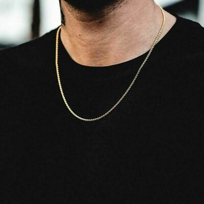 #ad 10K Solid Yellow Gold Necklace Gold Rope Chain 16quot; 18quot; 20quot; 22quot; 24quot; 26quot; 28quot; 30quot;