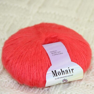 #ad AIPYARN 1BallsX25gr Soft Mohair Wrap Shawl Rugs Hand Knit Crocheting Yarn 09