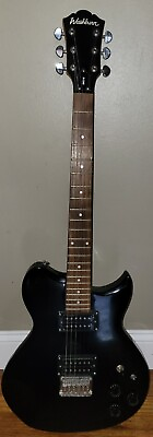 #ad WASHBURN WI14 Electric Guitar With Black Finish Double Humbucker