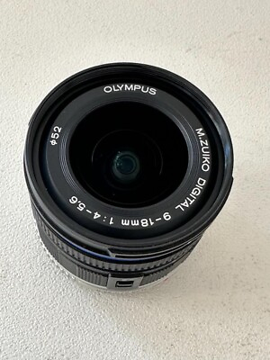 #ad OLYMPUS M.ZUIKO DIGITAL 9 18mm black color Wide angle zoom lens camera lens $227.00