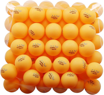 #ad 50 Pack Orange 3 Star Premium Ping Pong Balls BulkAdvanced Training Table Tenn