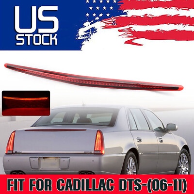 #ad For 06 11 Cadillac DTS Full LED 3rd Third Tail Brake Light Rear Stop Lamp Bar