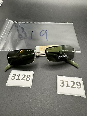 #ad Authentic Vintage Police Square Rimless Sunglasses Green Pens Polarized Nwt