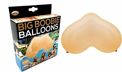 #ad Big Boobie Balloons 6ct Fun Gag Gift Adult Novelty Party Decoration Beige