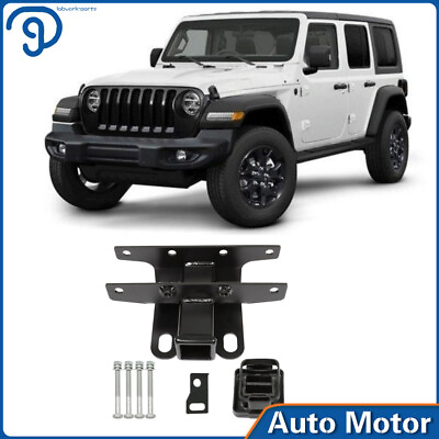 #ad 2quot; Towing Trailer Hitch Receiver Fit For 2018 2023 Jeep Wrangler JL TG HC2J003B