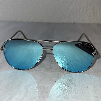 #ad Quay High key Women’s Aviator Sunglasses Mirrored Used Silver Frame