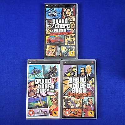#ad psp GRAND THEFT AUTO Games MAPS Works On US Consoles Make Your Selection
