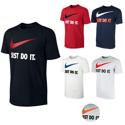 #ad Nike Men#x27;s Active Wear Just Do It Swoosh Graphic Athletic Workout Gym T Shirt $19.88