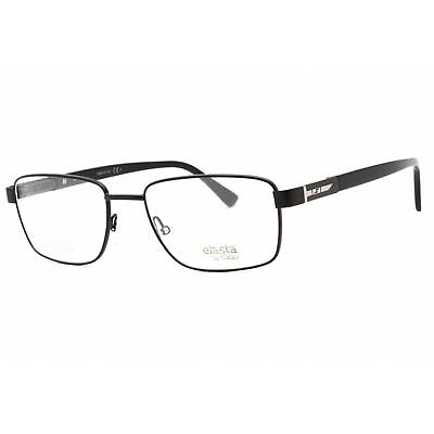 #ad Elasta Men#x27;s Eyeglasses Matte Black Full Rim Rectangular Frame E 7237 0003 00