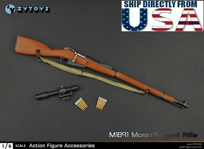 #ad 1 6 Rifle WWII Weapon M1891 Mosin Nagant Gun Model B For 12quot; Hot Toys Figure USA