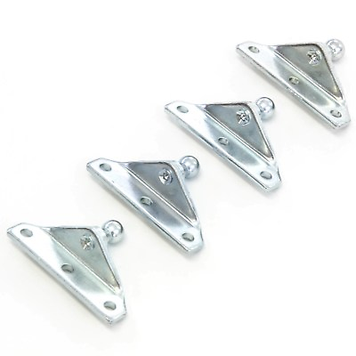 #ad 10MM Ball Stud Brackets for Gas Prop Strut Spring Pack of 4 for 10 mm Steel New