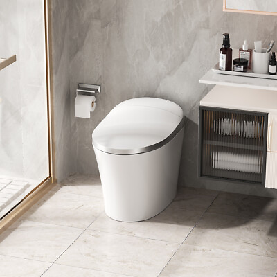 #ad HOROW Luxury Toilet Smart Bidet Toilet Dryer Warm Water Heated Auto Close Lid