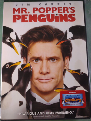 #ad Mr. Poppers Penguins DVD 2011 Jim Carrey Brand New amp; Factory Sealed Comedy