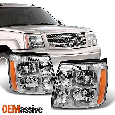 #ad Fit 03 06 Cadillac Escalade Headlights Replacement HID Xenon Type 2003 2006