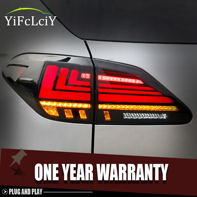 #ad LED Tail Lights Assembly For Lexus RX 2009 2015 Smoke Rear Lamps Dynamic Signal