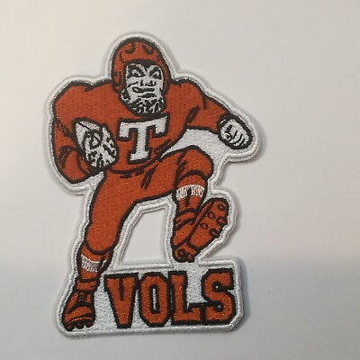 #ad Tennessee volunteers￼Vintage VOLS Embroidered Iron On Patch 4” X 3”