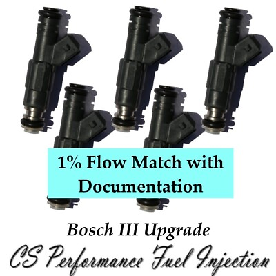 #ad 1% Flow Match Bosch III Fuel Injectors 5 Replaces 0280150737 for 89 90 Audi