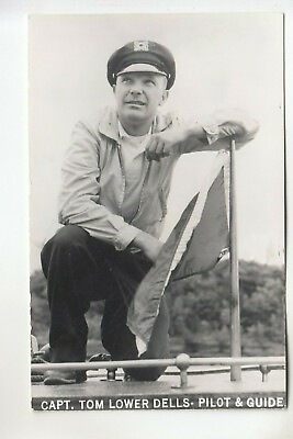 #ad Real Photo Postcard Captain Tom Pilot amp; Guide Lower Dells WI