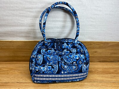 #ad Lemon Hill Blue Floral Pattern Womens Hand Bag