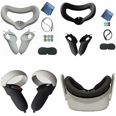 #ad Eye Mask Pad Cover Grip Silicone Case for Quest 2 VR Glasses Controller