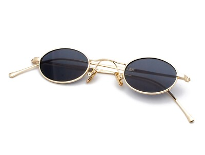 #ad Small Oval Round Sunglasses Vintage Shades Stylish Metal Retro Mens Womens C661