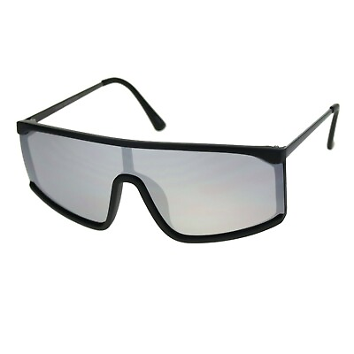 #ad Shield Goggle Style Sunglasses Unisex Sporty Designer Fashion Shades UV 400