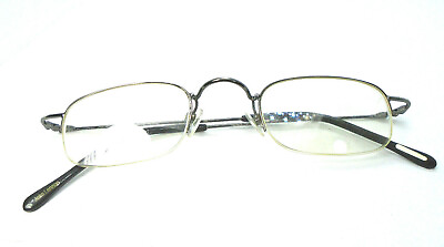 #ad John Lennon JL610 Gunmetal 44 24 135 Half Rim Metal Eyeglasses Frames