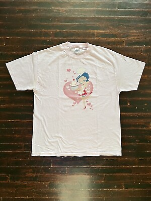 #ad Vintage Betty Boop Hearts Love Pink T Shirt X Large Y2K 90s