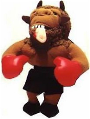#ad MEANIES quot;MIKE BISONquot; BOXING Spoof Bean Bag Toys TYSON w Holyfield#x27;s EAR in Mouth