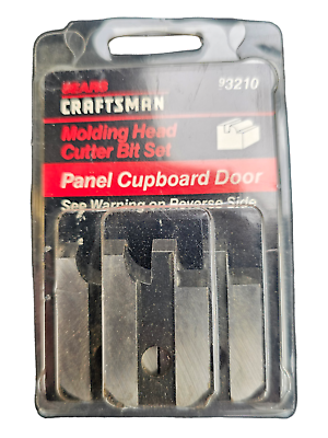 #ad Sears Craftsman 93210 Molding Head Cutter Bit Set Panel Cupboard Door NOS