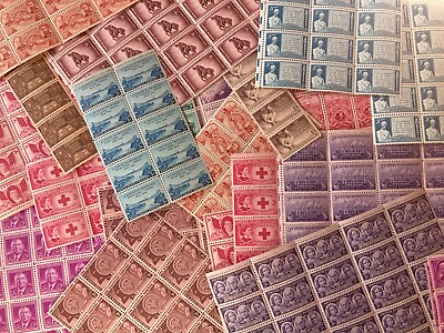 #ad Collection 25 Different Vintage U.S. Stamps 65 Years Old Mint NH Singles $3.99