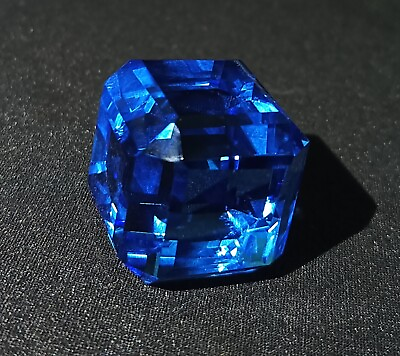 #ad EGL Certified Natural 188.60 Ct Brazilian BLUE Topaz Cube Shape Loose Gemstone