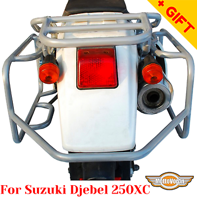 #ad For Suzuki Djebel 250 XC Side carrier 250XC Pannier rack for cases or bagsBonus