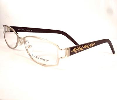 #ad Laura Ashley Rosetta Chai Eyeglasses metal Women Semi Rimles New 49 17 125