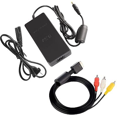 #ad SLIM AC ADAPTER CHARGER POWER CORD SUPPLY FOR SONY PS2 AUDIO VIDEO AV CABLE