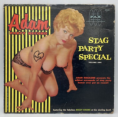 #ad 1959 ADAM PARTY RECORD STAG PARTY SPECIAL VOLUME ONE FAXLP 1006 $17.60