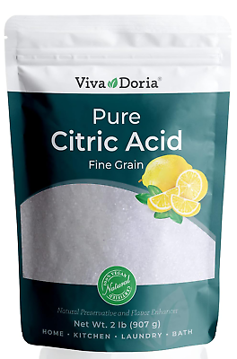 #ad 2 Lb Pure Citric Acid Food Grade Fine Grain 907 G FREE SHIPPING