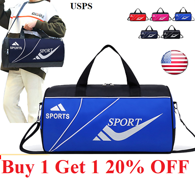 #ad Polyester ROLL Duffle Duffel Bag Travel Gym Carry On Sport Gym Bag 16quot; ALL COLOR