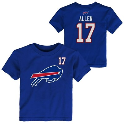 #ad Buffalo Bills NFL Team Apparel quot;#17 Josh Allenquot; Youth Graphic T Shirt