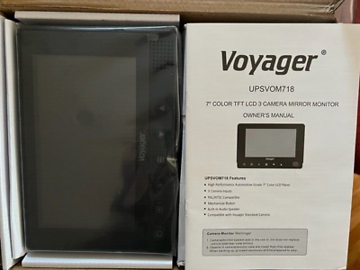 #ad NEW VOYAGER ASA UPSVOM718 7quot; COLOR Back UP REAR Monitor VOM718 With DASH MOUNT