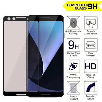 #ad Full Curved Cover Tempered Glass Screen Protector for Google Pixel 3 3 XL