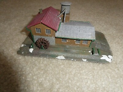 #ad Vintage N Scale Pola Grist Mill Building