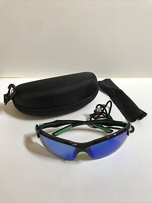 #ad Polarized Sports Sunglasses cool green new wity case